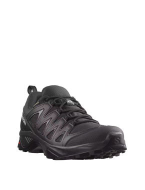 Мужские кроссовки Salomon X BRAZE GTX из искусственной кожи черные - фото 3 - Miraton