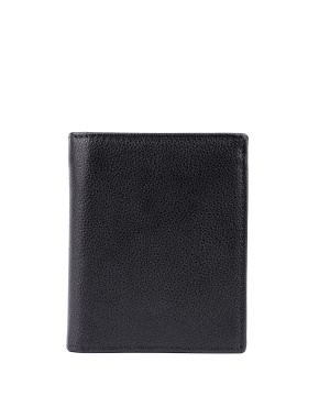 Чоловічий гаманець MIRATON шкіряний чорний - фото 1 - Miraton