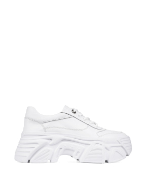 Жіночі кросівки MIRATON білі шкіряні - фото 1 - Miraton