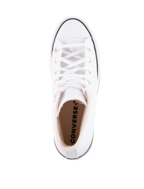 Женские кеды Converse Chuck Taylor All Star Lift белые тканевые - фото 4 - Miraton