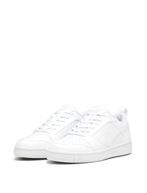 Женские кеды PUMA Rebound V6 Low из экокожи белые - фото 3 - Miraton