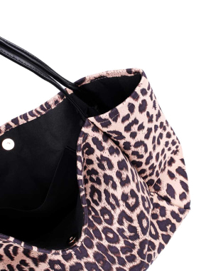 Женская сумка MIRATON тканевая леопардовая с принтом - фото 4 - Miraton