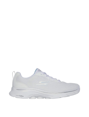 Женские кроссовки Skechers Go Walk 7 тканевые белые - фото 1 - Miraton