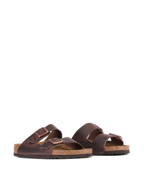 Чоловічі шльопанці BIRKENSTOCK шкіряні бежеві - фото 3 - Miraton