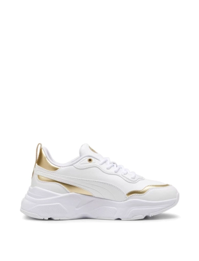 Женские кроссовки PUMA Cassia Rose из экокожи белые фото 1