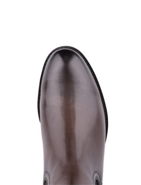 Мужские ботинки челси коричневые кожаные - фото 4 - Miraton