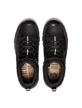 Мужские ботинки спортивные черные кожаные - фото 3 - Miraton