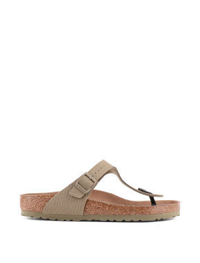 Жіночі шльопанці BIRKENSTOCK зі штучної шкіри бежеві - фото 1 - Miraton