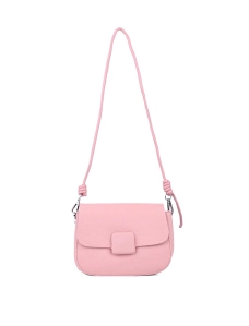 Жіноча сумка через плече MIRATON шкіряна рожева - фото  - Miraton