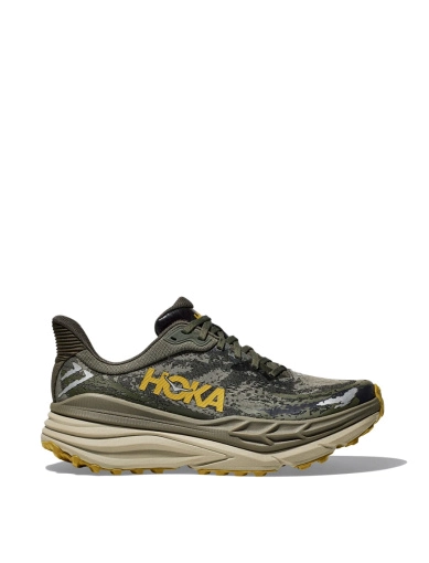 Мужские кроссовки Hoka Stinson 7 тканевые зеленые фото 1