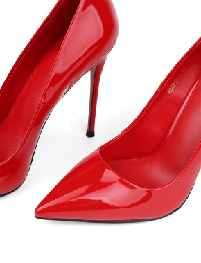 Жіночі туфлі човники MiaMay шкіряні червоні - фото 5 - Miraton