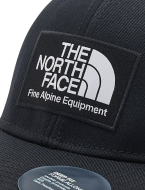 Чоловіча кепка North Face Mudder Trucker тканинна чорна - фото 4 - Miraton
