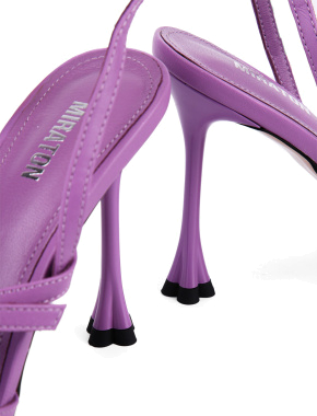 Жіночі туфлі MIRATON шкіряні фіолетові - фото 2 - Miraton