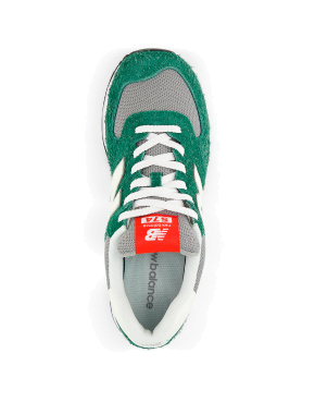 Чоловічі кросівки New Balance U574GNH зелені замшеві - фото 4 - Miraton