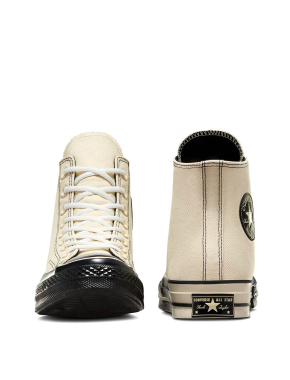 Жіночі кеди Converse Chuck 70 бежеві тканинні - фото 5 - Miraton