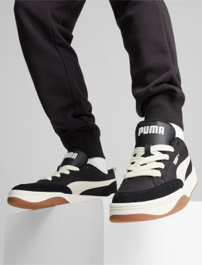 Чоловічі кеди PUMA Park Lifestyle Street Sneakers шкіряні чорні - фото  - Miraton