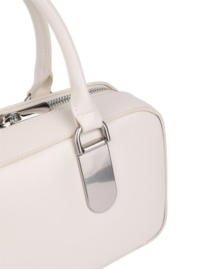 Жіноча сумка MIRATON шкіряна молочного кольору - фото 5 - Miraton