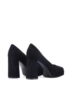 Жіночі туфлі MIRATON чорні велюрові - фото 4 - Miraton