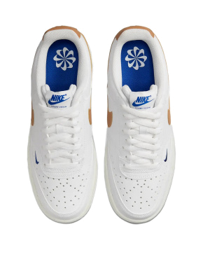 Женские кеды Nike Court Vision Low Nn Trainers из экокожи белые - фото 3 - Miraton