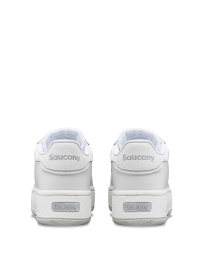 Женские кеды Saucony Jazz Court Platform кожаные белые - фото 3 - Miraton