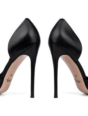 Жіночі туфлі-човники дорсей MiaMay шкіряні чорні - фото 2 - Miraton