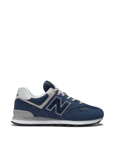 Мужские кроссовки New Balance ML574EVN синие замшевые - фото  - Miraton