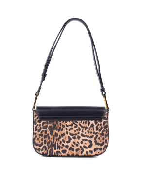 Женская сумка через плечо MIRATON из экокожи леопардовая с принтом - фото 3 - Miraton