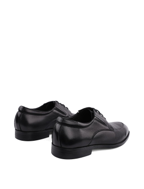 Мужские туфли оксфорды Miguel Miratez черные кожаные - фото 3 - Miraton