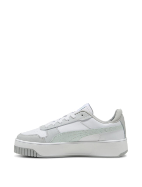 Женские кеды PUMA Carina Street Sneakers Women из искусственной кожи белые - фото 2 - Miraton