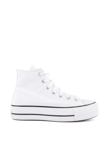 Жіночі кеди Converse Chuck Taylor All Star Lift білі тканинні - фото  - Miraton