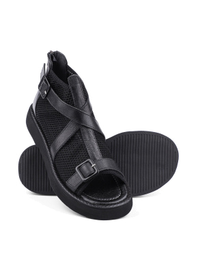 Жіночі черевики Attizzare чорні шкіряні - фото 2 - Miraton
