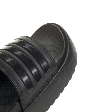 Жіночі шльопанці Adidas ADILETTE PLATFORM LTK90 чорні гумові - фото 7 - Miraton