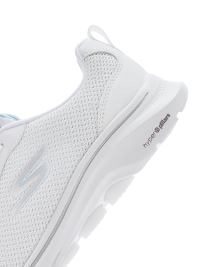 Жіночі кросівки Skechers Go Walk 7 тканинні білі - фото 7 - Miraton