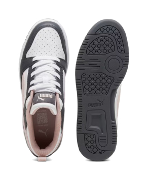 Жіночі кеди PUMA Rebound V6 Low з екошкіри сірі - фото 4 - Miraton