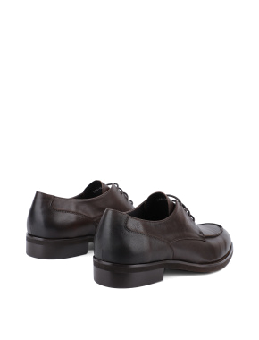Мужские туфли оксфорды Miguel Miratez коричневые кожаные - фото 3 - Miraton
