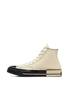 Жіночі кеди Converse Chuck 70 бежеві тканинні - фото 2 - Miraton