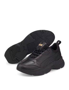 Женские кроссовки PUMA Cassia SL из экокожи черные - фото 1 - Miraton