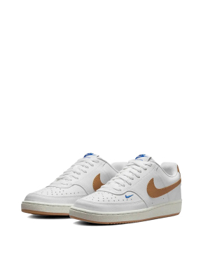 Женские кеды Nike Court Vision Low Nn Trainers из экокожи белые - фото 1 - Miraton