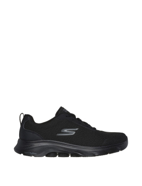 Женские кроссовки Skechers Go Walk 7 тканевые черные - фото 1 - Miraton