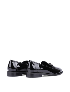 Жіночі туфлі лофери чорні лакові - фото 4 - Miraton