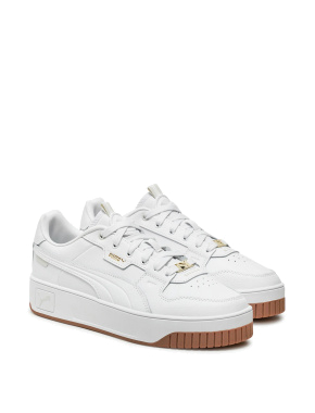 Мужские кеды PUMA Carina Street Lux кожаные белые - фото 1 - Miraton