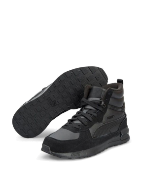 Мужские ботинки черные спортивные PUMA Graviton Mid - фото 2 - Miraton