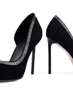 Женские туфли MiaMay велюровые черные - фото 1 - Miraton