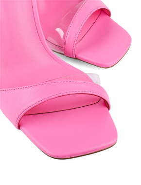 Женские босоножки MIRATON кожаные розовые - фото 5 - Miraton