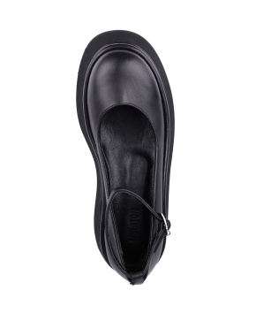Женские туфли Attizzare кожаные черные - фото 4 - Miraton
