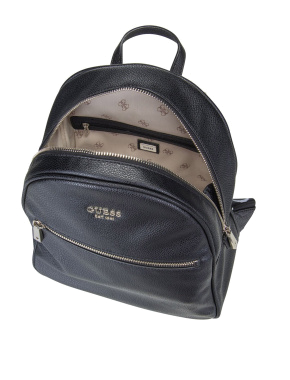 Жіночий чорний рюкзак Guess з логотипом - фото 3 - Miraton