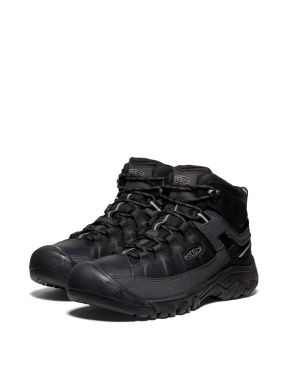 Мужские ботинки спортивные черные кожаные - фото 2 - Miraton