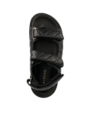 Жіночі сандалі римські шкіряні чорні - фото 4 - Miraton