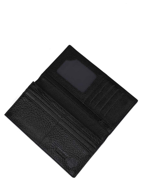 Чоловічий гаманець MIRATON шкіряний чорний - фото 3 - Miraton