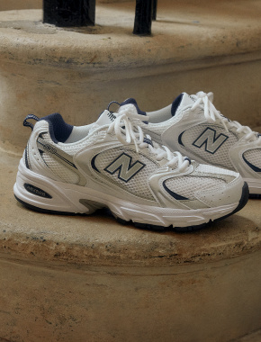 Чоловічі кросівки New Balance 530 зі штучної шкіри білі - фото 4 - Miraton